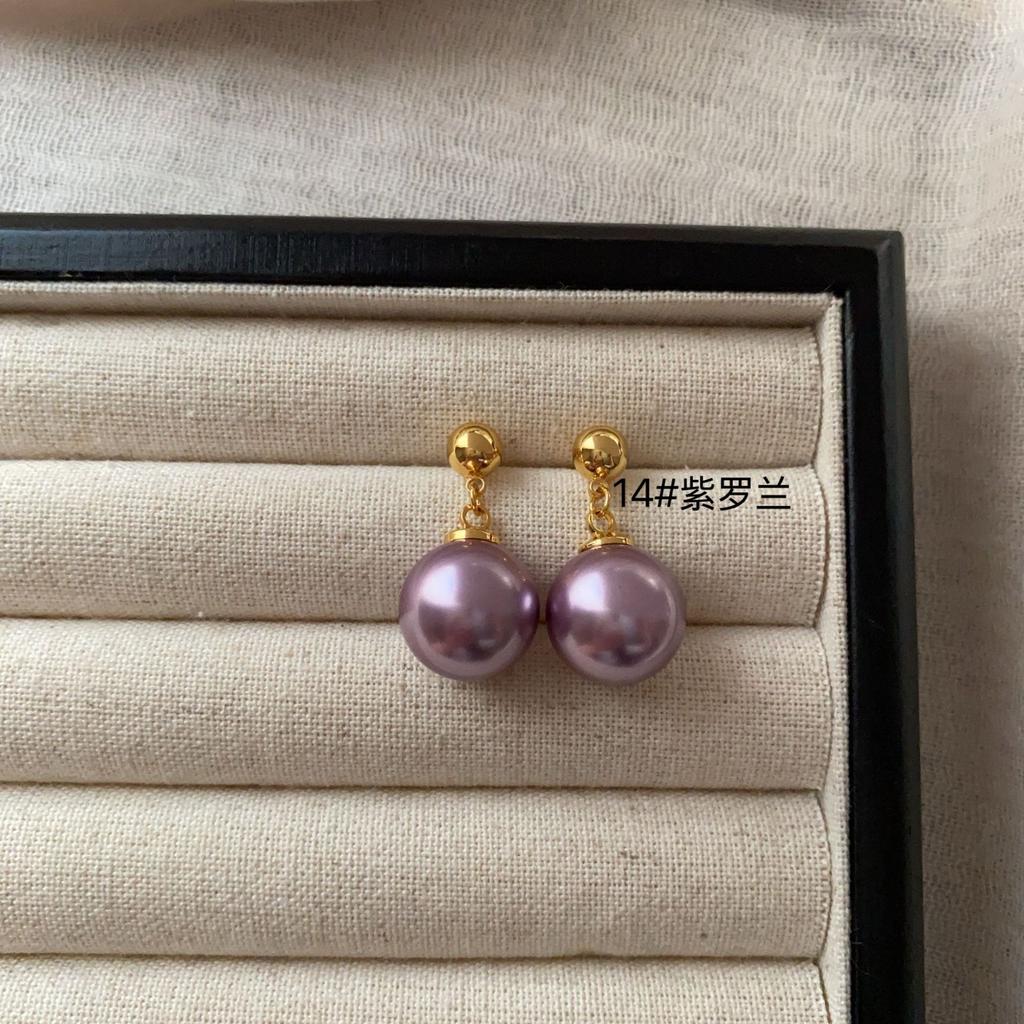 Simple Pearl Earrings Large Earrings Stud Earrings Versatile Fashion Women High-End Celebrity Temperament Light Luxury Earrings