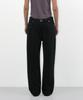 PARTIMENTO WOMEN Cutoff Waist Dot Print Jeans_Black