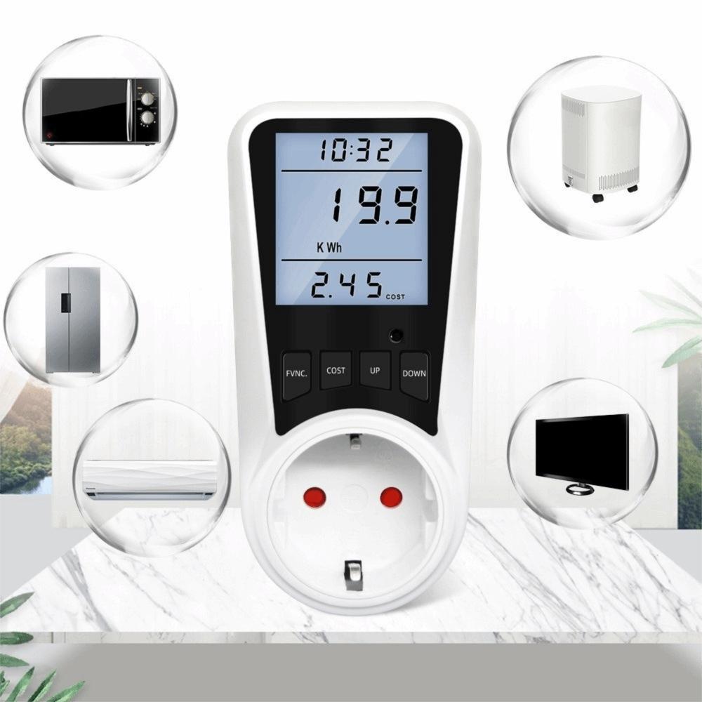 Digital Display Electrical Energy Monitor Socket Energy Monitor Electricity Consumption Monitoring