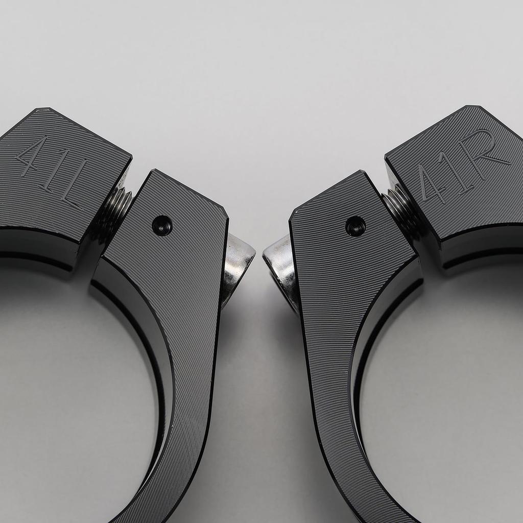 Daytona Machined Separate Handlebar Clamps and Right Fork Diameter Black 69451 (Left Set) 41mm