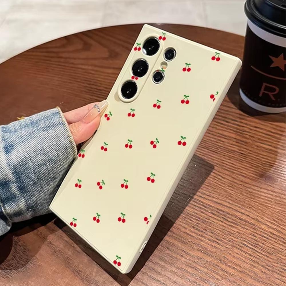 Hot Selling Retro Cherry Samsung S26edge Phone Case Samsung GalaxyS25plus Case