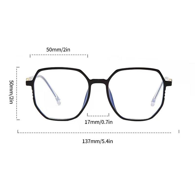 Light Weight TR90 Blue Light Blocking Goggles Retro Trendy Eyeglasses Square Eye Protection Glasses for Women Men