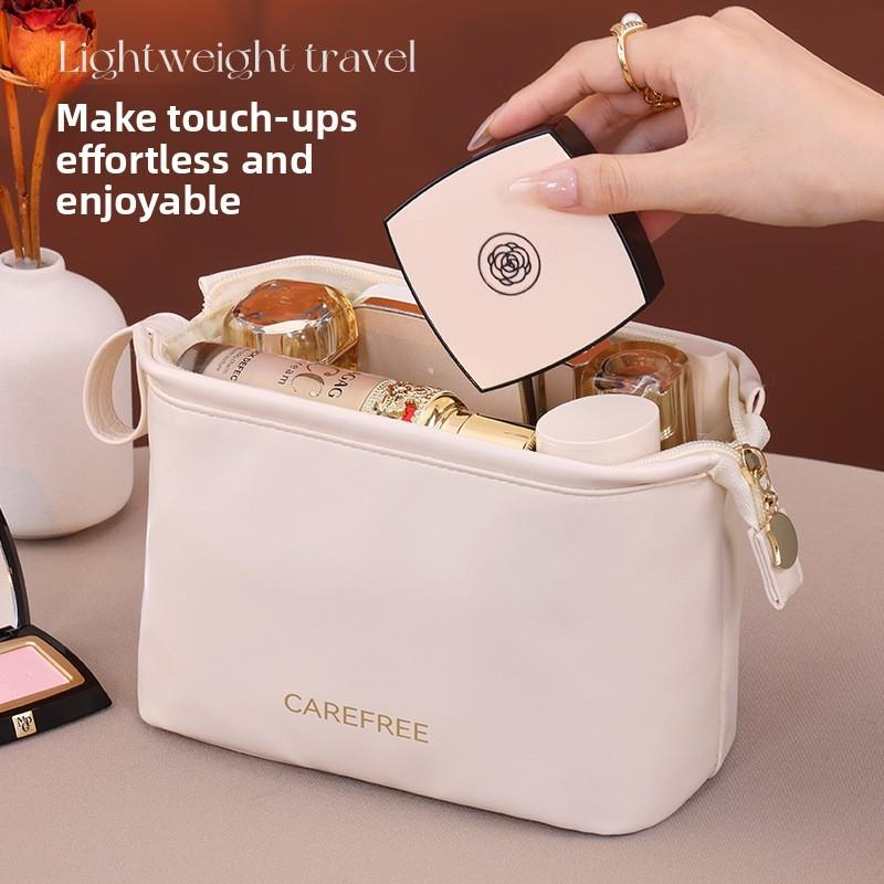 Travel Makeup Bag For Women With Waterproof Pu Material And Letter Pattern