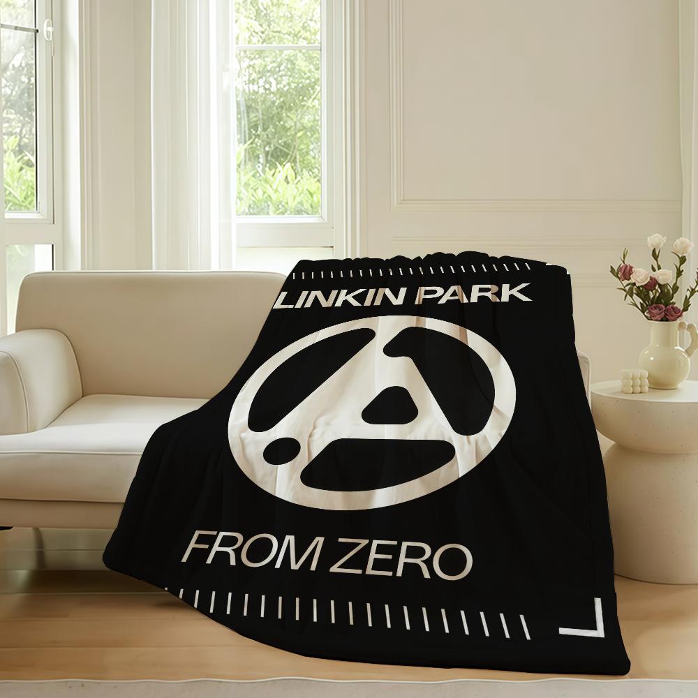 Rock band L-Linkin P-Park Blanket For Sofa Office Bed Plane Travel Sleep Read Relax Camping Soft And Warm