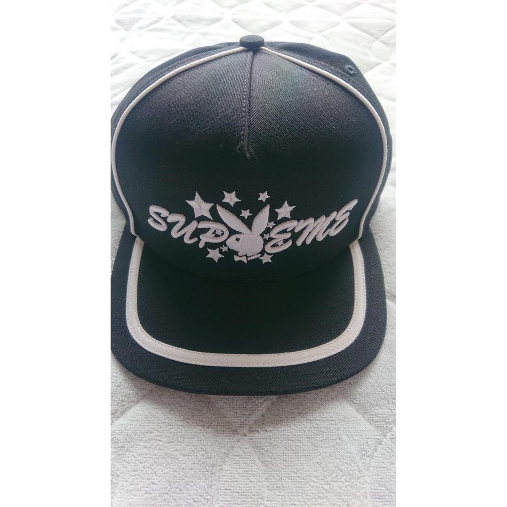 Used Supreme Playboy 5-Panel Cap Black Supreme Playboy Cap