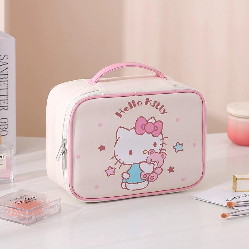

Водонепроникна косметичка Sanrio - Велика місткість, Портативна дорожня сумка для туалетного приладдя