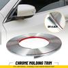 Car Side Door Chrome Strip Bumper Protector Trim Tape Sticker 6mm*5m EXD