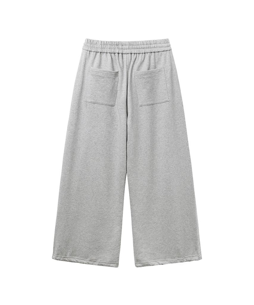 Lense Belt Sweatpants Set Melange Gray
