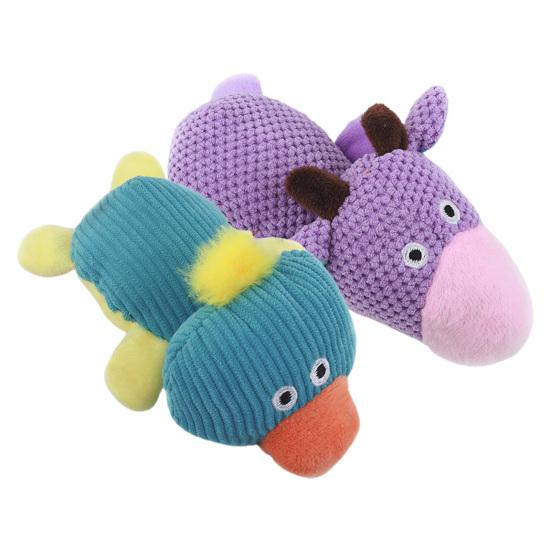 Pet Squeaky Toy Bite Resistant Comfortable Soft Cartoon Cow Shape Pet Dog Plush Stuffed Toy Pet Supplies