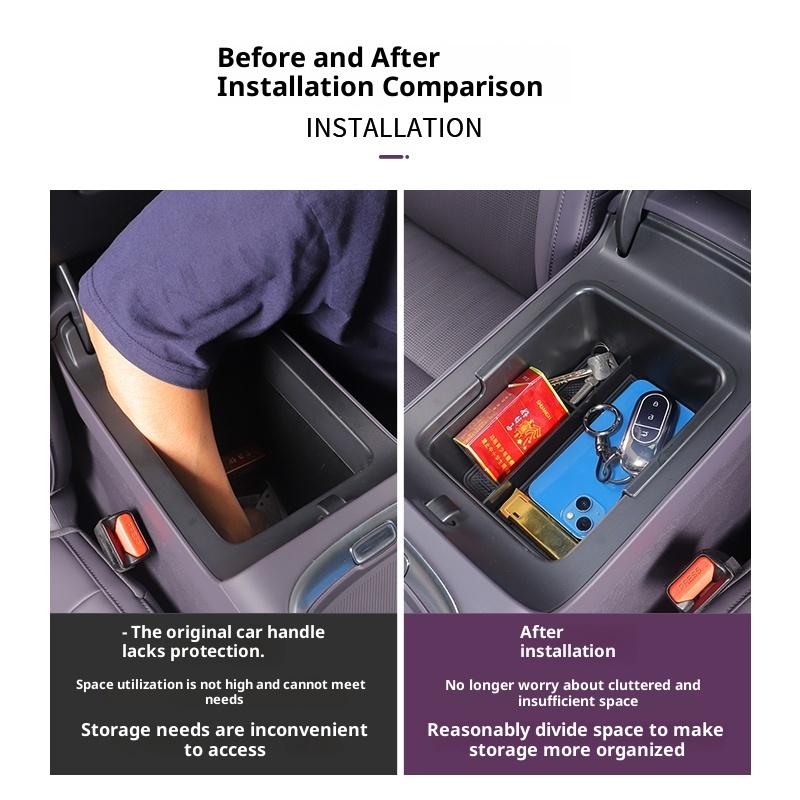 For Leapmotor B10 Armrest Box Storage Box Center Console Organizer Container Leapmotor Car Interior Modification Decoration
