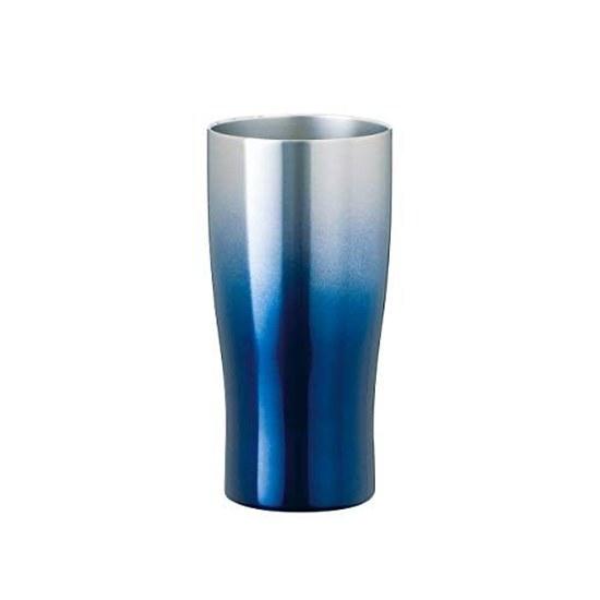 Atlas Insulated Stainless Steel Tumbler 430ml Gradient Blue Vacuum Insulation Alcohol Highball ASTG-433BL Glass