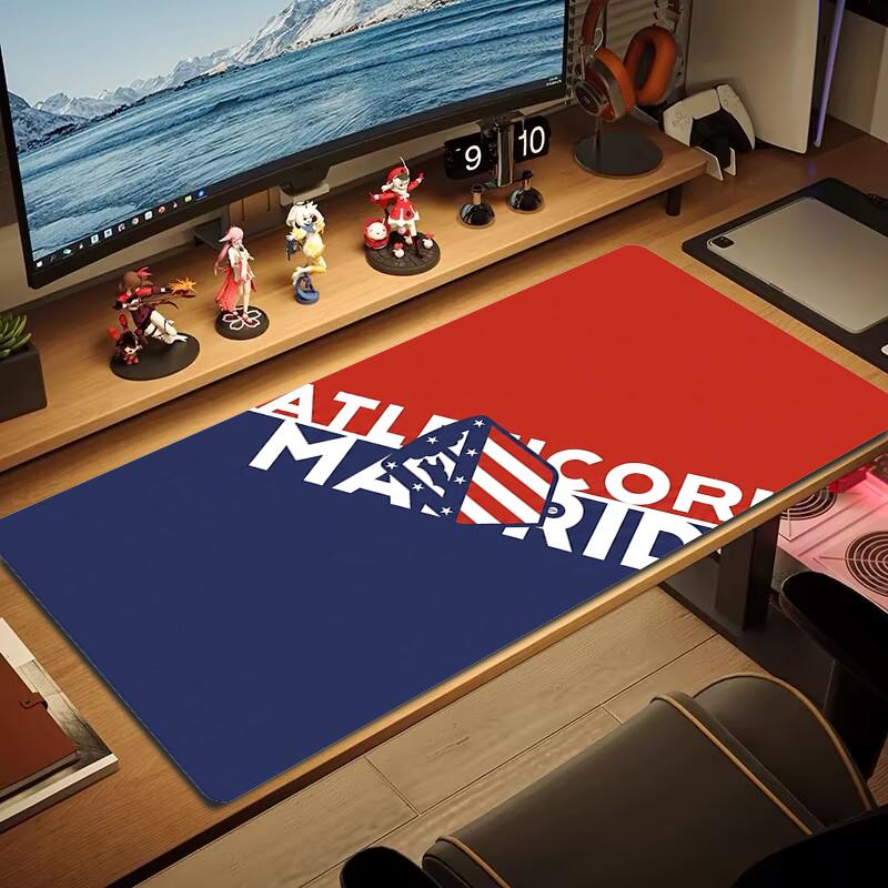 Atletico Madrid Mouse Pad Large Gaming Table Cushion Non-slip Laptop Tablet Big Mousepad XXL Mat Mini PC Playmat With Lock edge_xia