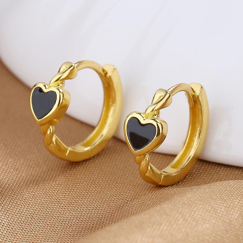 925 Sterling Silver Stud Earrings AAA Zircon For Women High Quality Exquisite Student Girlfriend Jewelry Accessories Heart Gift