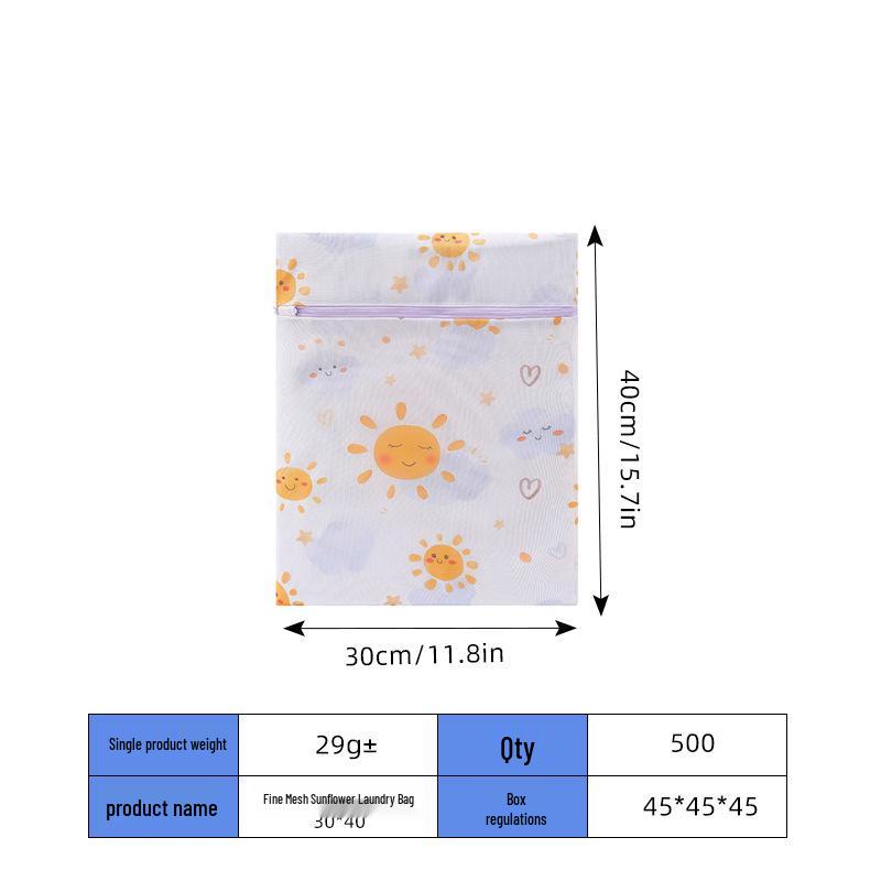 Printed Mesh Laundry Bag Set for Delicates – Cylindrical Bra and Clothing Wash Bags