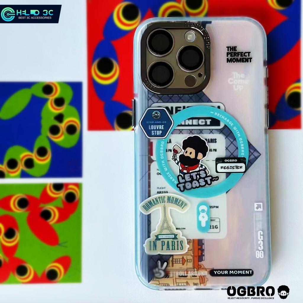 

Дорожный магнитный чехол OGBRO, совместимый с чехлом для iPhone 15 Pro Max, противоударный IMD-печать, никогда не выцветает, для iPhone 15 Pro, чехол с защитой от царапин, чехол 15 pro max слоновая кость