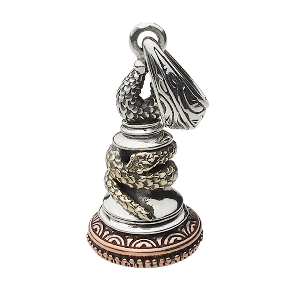 

Japanese Style Snake Chess Pendant fp0571 [Figmart] [Silver Accessory]