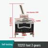 1021/123 Self-Reset Rocker Toggle Switch, Two or Three Positions