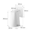 Yamazaki Film Hook Magnet Tumbler, White, Approx. W7 x D7 x H9.5cm (Tumbler), Approx. W7 x D7.5 x H12.5cm (Total when folded), Tower, Floating Storage