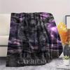 1PC Satan Symbol Print Flannel Blanket, High quality All Seasons, Home Decor, Warmth and Comfort, Perfect for Christmas Gifts