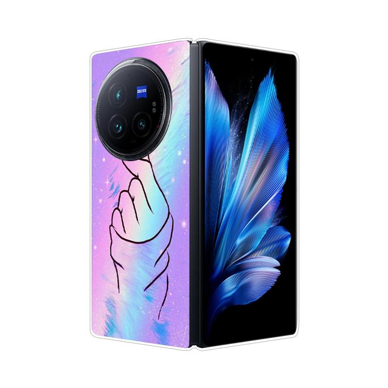 Per VIVO X Fold 3 Pro XFold 3 X Fold 2 Plus Custodia Cover Posteriore Rigida in PC Effetto Marmo Per Vivo X Fold3 Pro Fold2 Guscio Telefono Copertura Completa