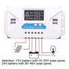 12V/24V MPPT Solar Charging Controller 10A 20A 30A 40A 50A 60A for Battery Street Light Sun Control Outdoor Lighting