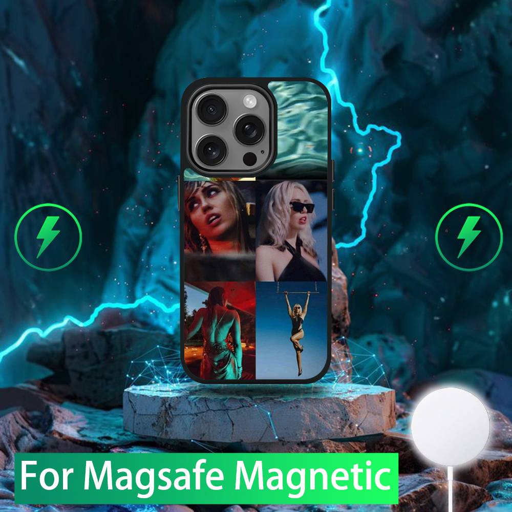 

Чехол для телефона Miley C-Cyrus для iPhone 16,15,14,13,12,11,Pro,Max,Plus,Mini,SE Новый Магнитный Беспроводной Заряд Magsafe iPhone15pro