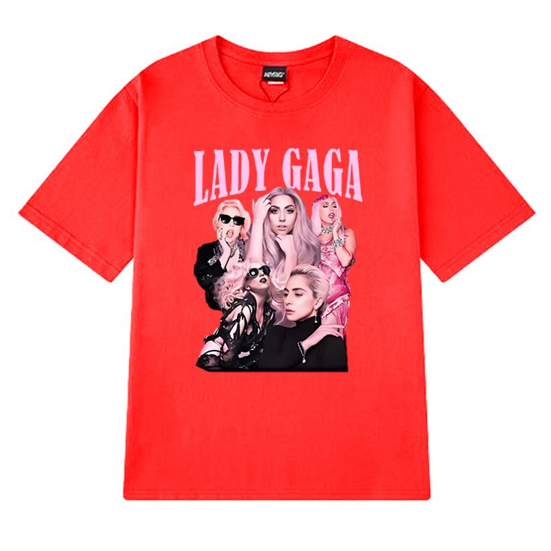 Heißer Verkauf Neues Album Lady Gaga Mayhem Hip Hop 100% Baumwolle T-Shirt Unisex Damen Kurzarm T-Shirts Sommer Unisex Übergröße Oberteile