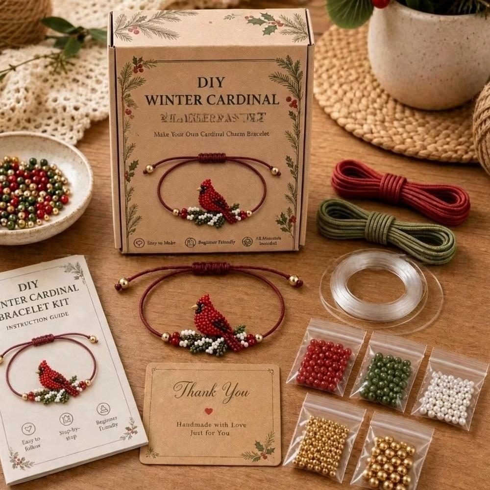 Handmade Hand Jewelry Craft Set Bead Christmas Bracelet Kit Creative DIY Bracelet Making Kit Girl