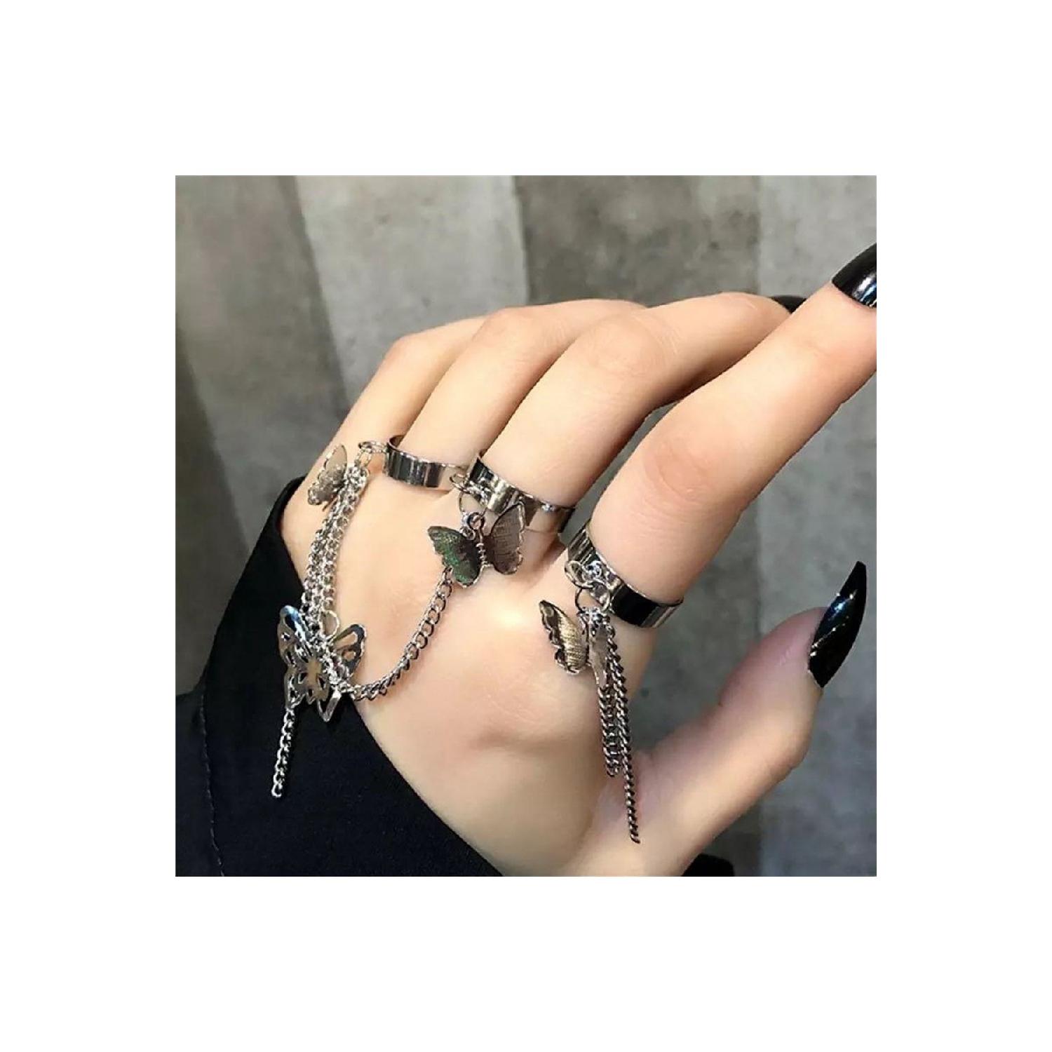 

Набор колец с бабочками