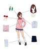 Momo Ayase Cosplay Momo Dandadan Cosplay Costume for School Stage Wear Ayase Wig Size [Excellent Quality] Wig, Adults, Festivals, Events, (Momo