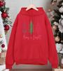 Merry Bright Christmas Trees Printing Men Hoodies Loose Casual Hoody Autumn Fleece Streetwear All-Match Pocket Pullovers