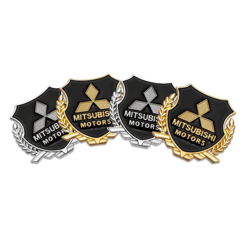 3D Metall Auto Emblem Seite Kofferraum Tür Fenster Aufkleber Dekoration Decals Für Mitsubishi Asx Lancer Pajero Outlander Delica Eclipse