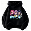 K-Pop Demon Hunter Kids Hoodie Boys and Girls Clothing Autumn and Winter Warm Fashionable Versatile Kids Hoodie