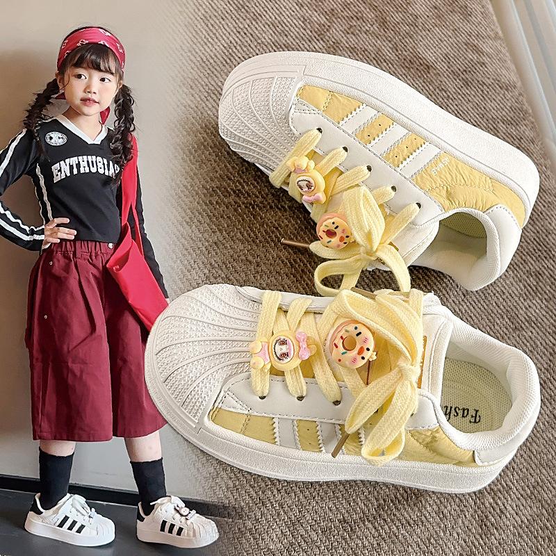 Soft sole fashion cartoon shell head children's sports shoes 2025 summer and autumn new casual boys board shoes girls tide