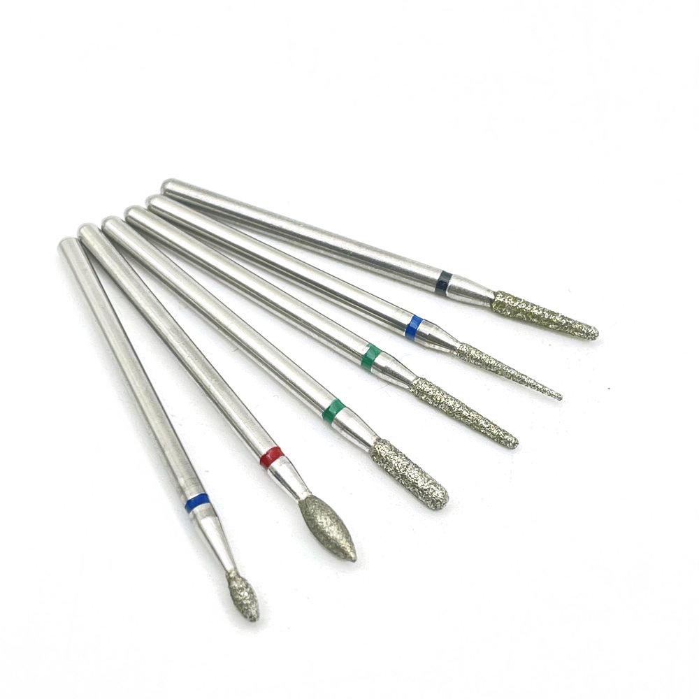6Pcs Cutter for Manicure Carbide Diamond Nail Drill Bit Set Milling Cutters Nail Art Pedicure Tools Kit Nail Drill Bits