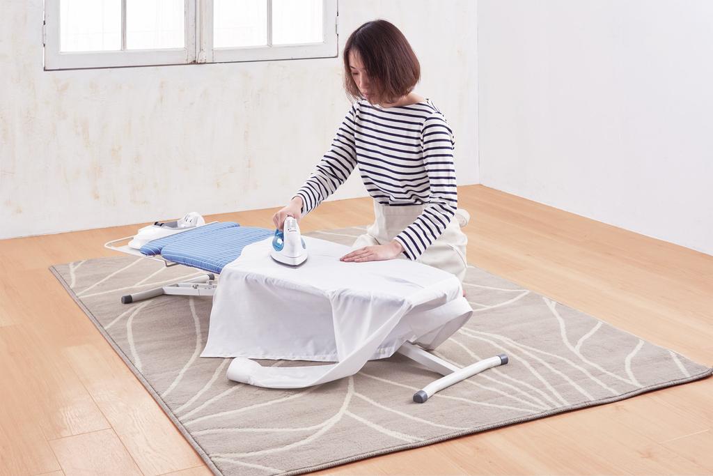 Tenma Multifunctional Ironing Board Striped Blue Width 81 x Depth 38 x Height 24cm PORISH Aluminum Coated Ironing Board Seat Type PI-01