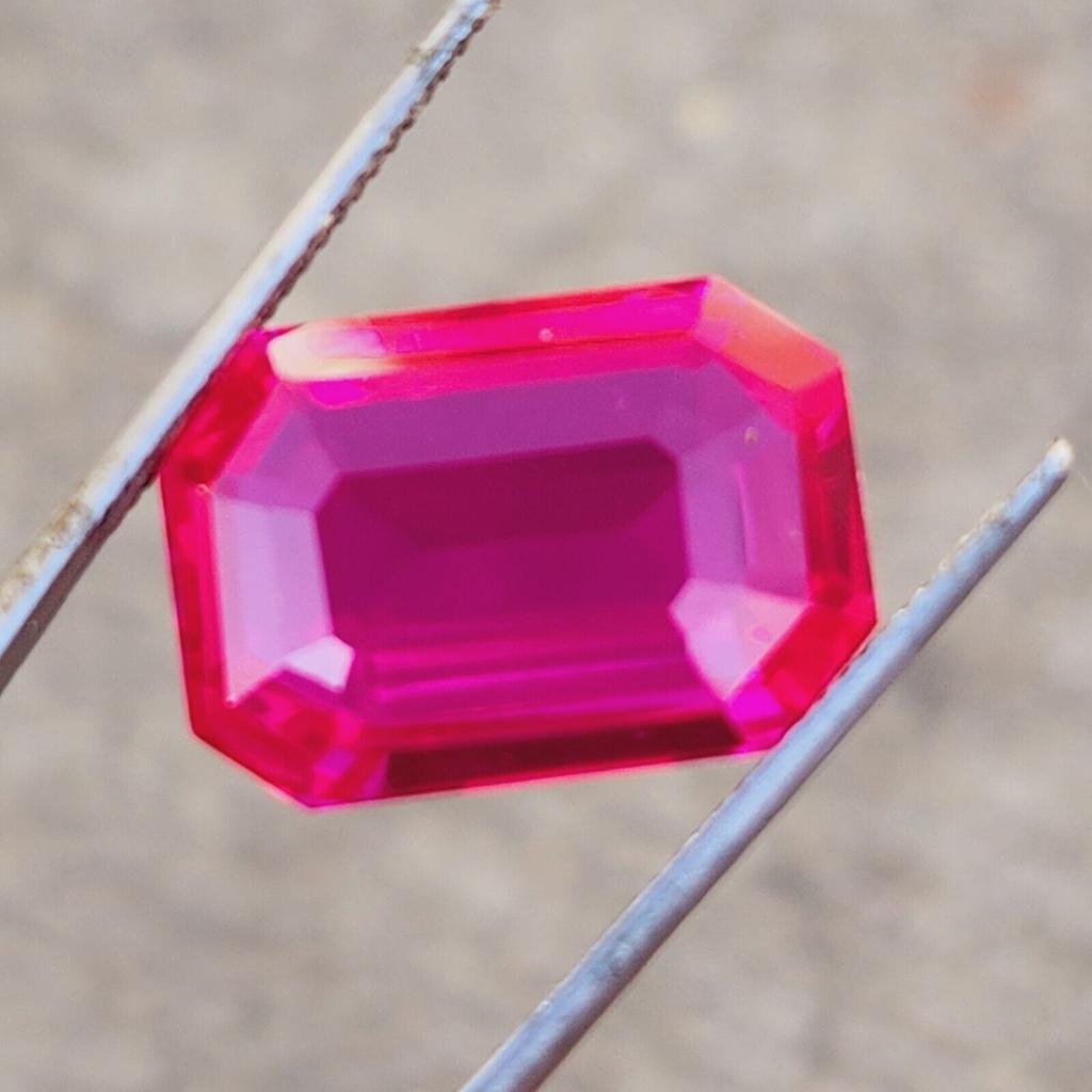 Natural Pink Ceylon Sapphire 20.30 Ct Radiant Shape Loose Gemstone s358