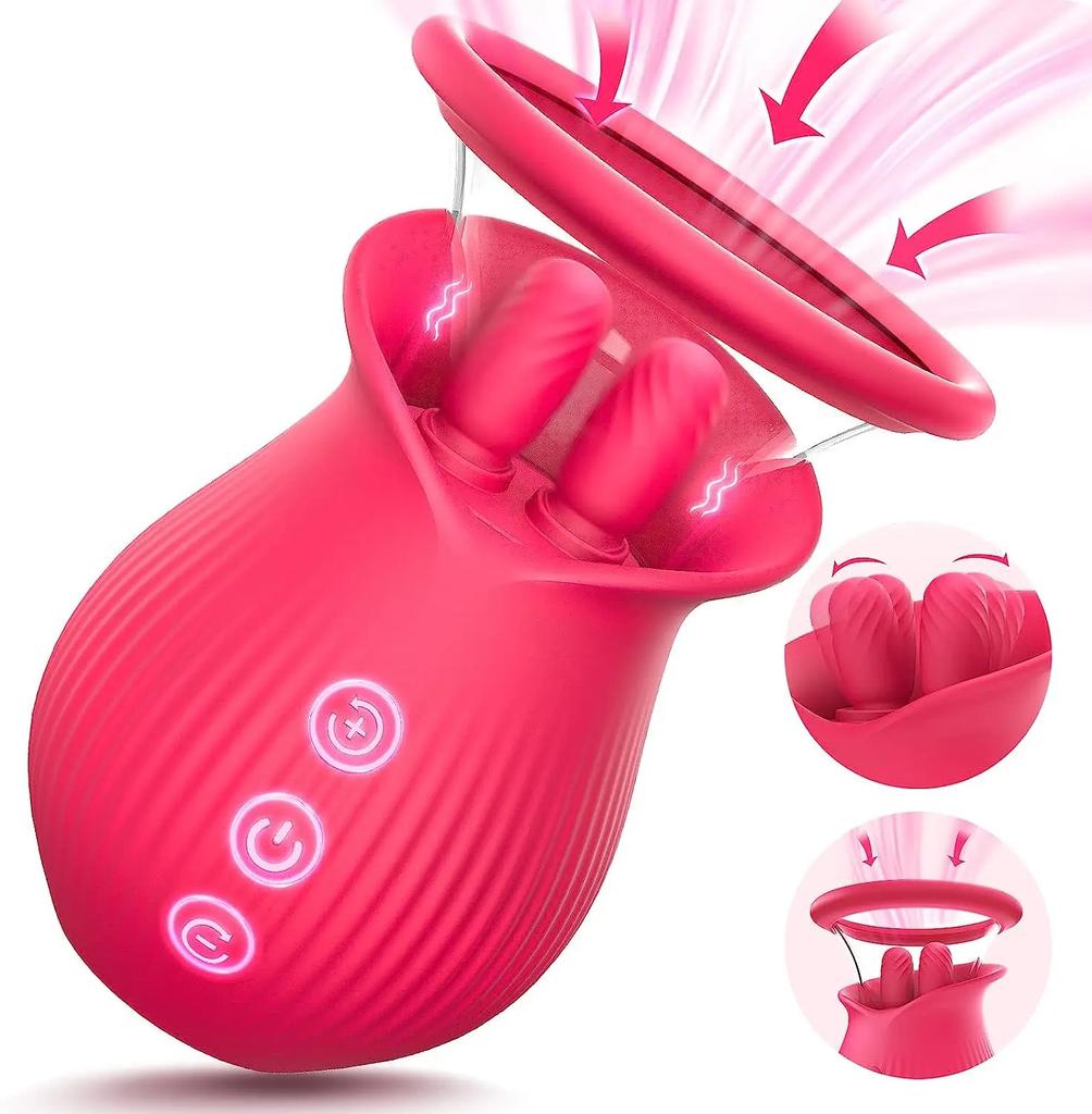Powerful Vibrator Toy for Women Licking Sucking Vacuum Stimulator Oral Nipple Clit Sucker Sex Toys Goods for Female Adults