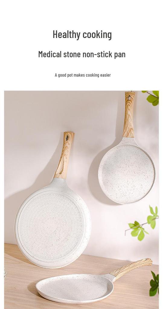 Non-stick Universal Frying Pan for Pizza, Pancakes, Dumplings - Compatible with Gas and Induction Cooktops