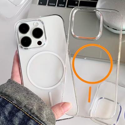 Huse Transparente Dure din PC pentru Magsafe Pentru iPhone 16 15 14 13 12 11 Pro Max 16e Plus Încărcare Wireless Magnetică Husă Transparentă