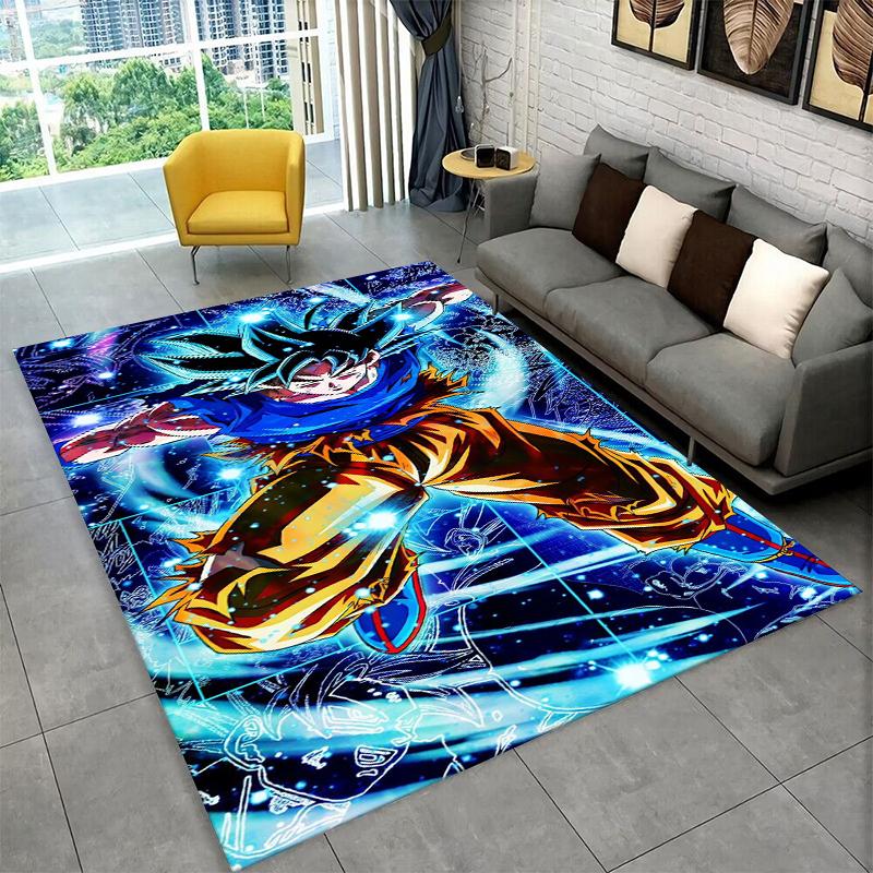 Retro Anime D-Dragon Ball Cartoon Game Non-Slip Area Rug for Living Room,Bedroom,Playroom,Carpet Floor Mat Home Decor Rug Kids