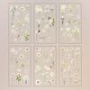 6 pcs/pack Adhesive PVC Plant Flower Sticker Nature Transparent Flower Stickers  Album