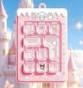 Creative Cartoon 26-Key Decompression Keyboard Keychain Pendant - Desktop Ornament & Student Bag Accessory