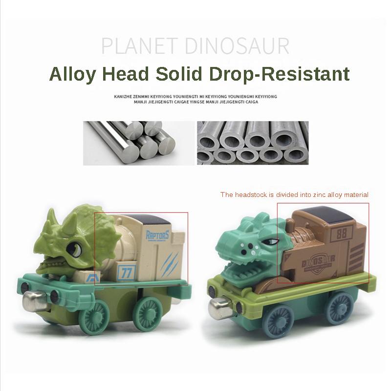 12Pcs Dinosaur Truck Toy, Mini Dinosaur Transport Car Carrier Trains Set Pull Back Monster Trucks for Boys Girls Toddlers Birthday Christmas Toy Gift