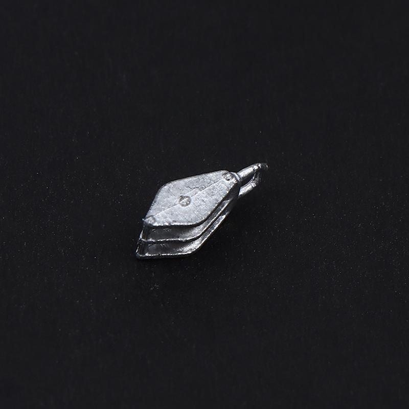 12Pcs Simulation Single/Double-Disc Diamond-Shaped Pulley 11X4Mm Alloy Rhombus Grooved Sheave Parts For Model Ship Decoration