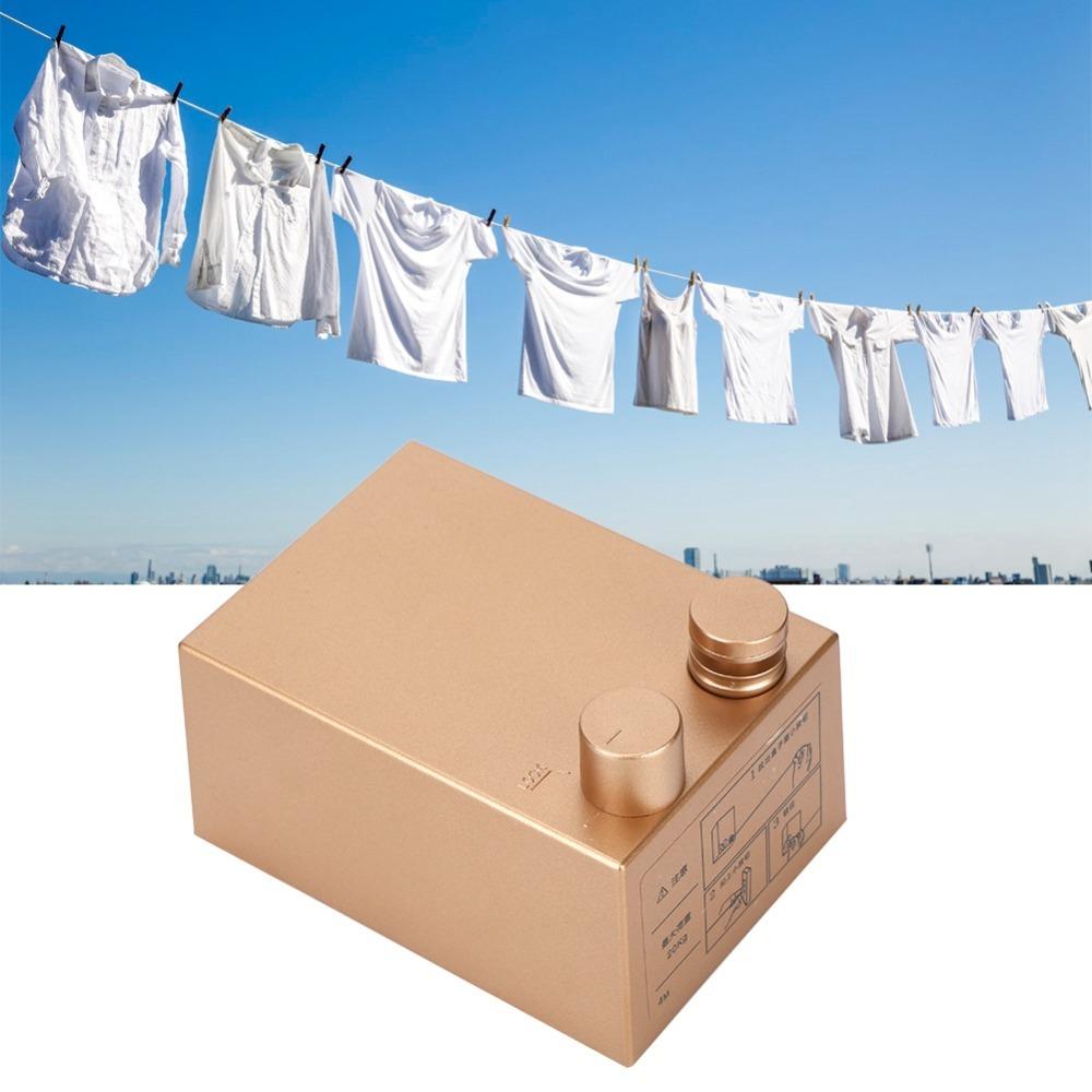 Stainless Steel ABS Retractable Clothesline Gold Pink Steel Rope Clothesline Home Supply