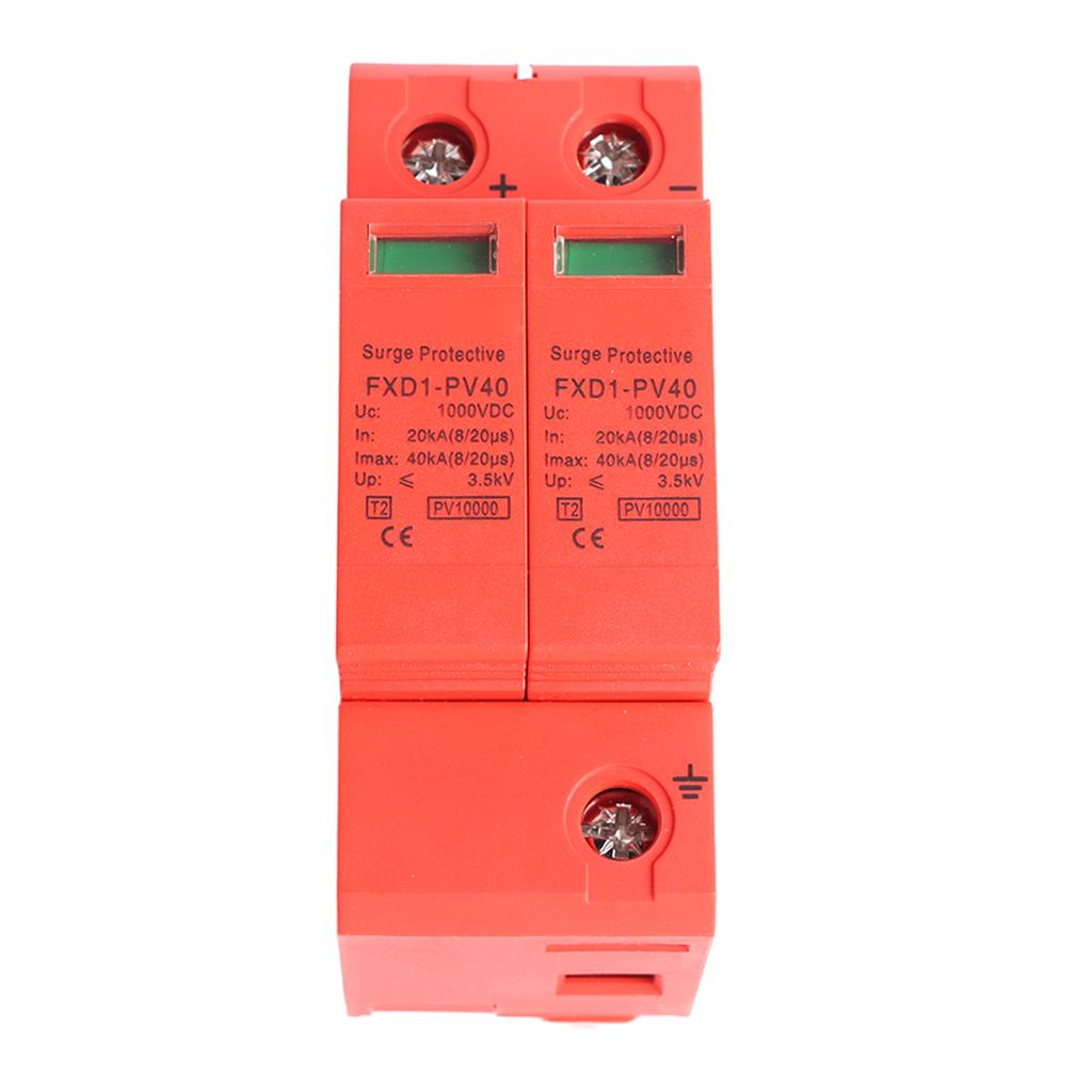 Überspannungsableitergerät 2P Photovoltaik DC Überspannungsschutz DC1000V 40KA für Elektronik