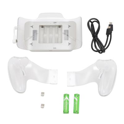 Ladestation für 3S Magnetische Ladestation für VR-Headset-Controller mit 2 wiederaufladbaren