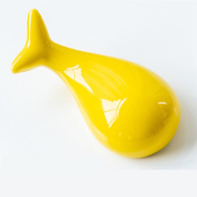 Cute Whale Chopsticks Holder Chopsticks Drag Creative Home Table Ceramic Ornament Chopsticks Shelf Tableware Tray (Yellow,S) жёлтый