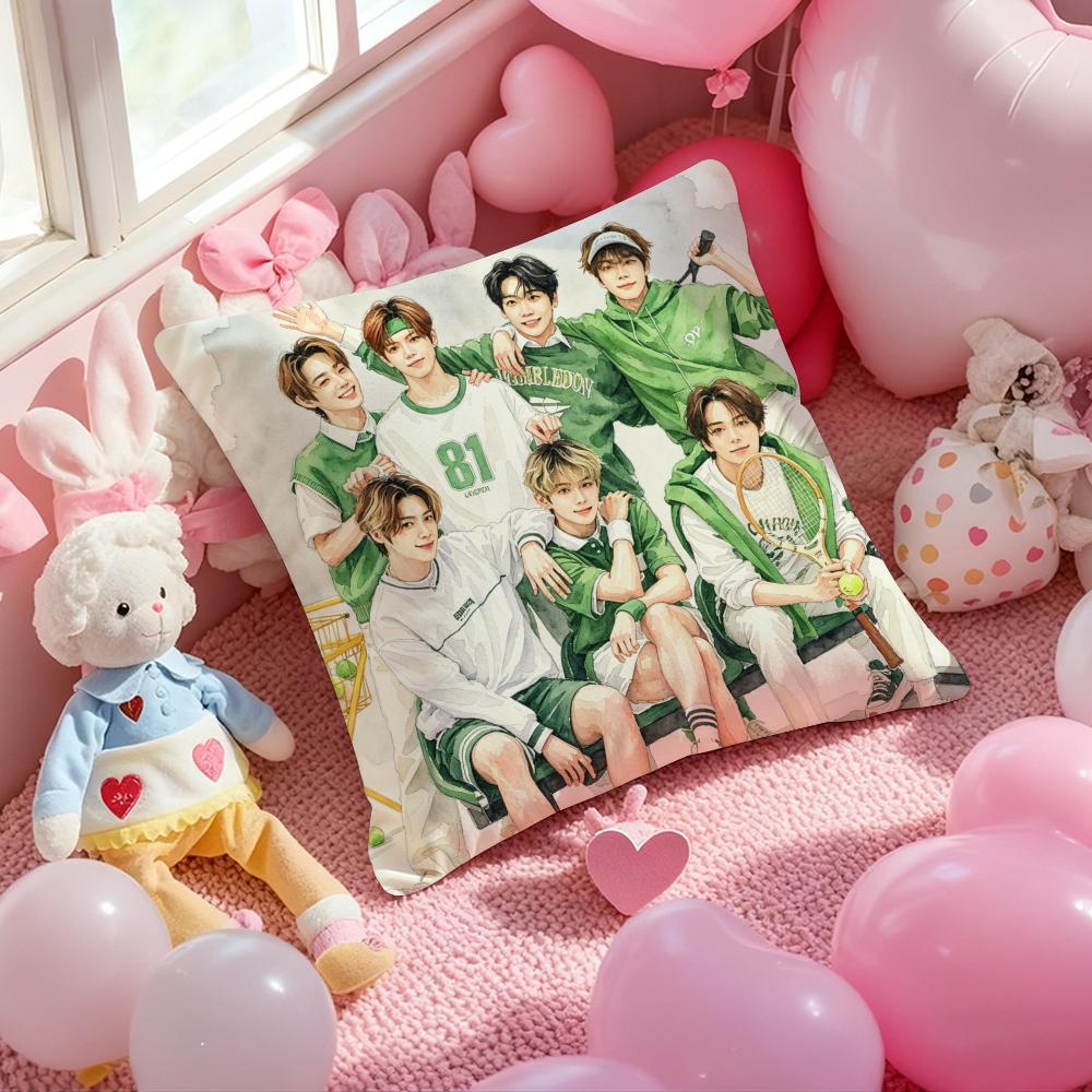 Kpop VVVVERIVERYSS Cushion Cover Pattern Printed Pillowcase for Living Room Sofa Cushion Cover  Bedroom Decor